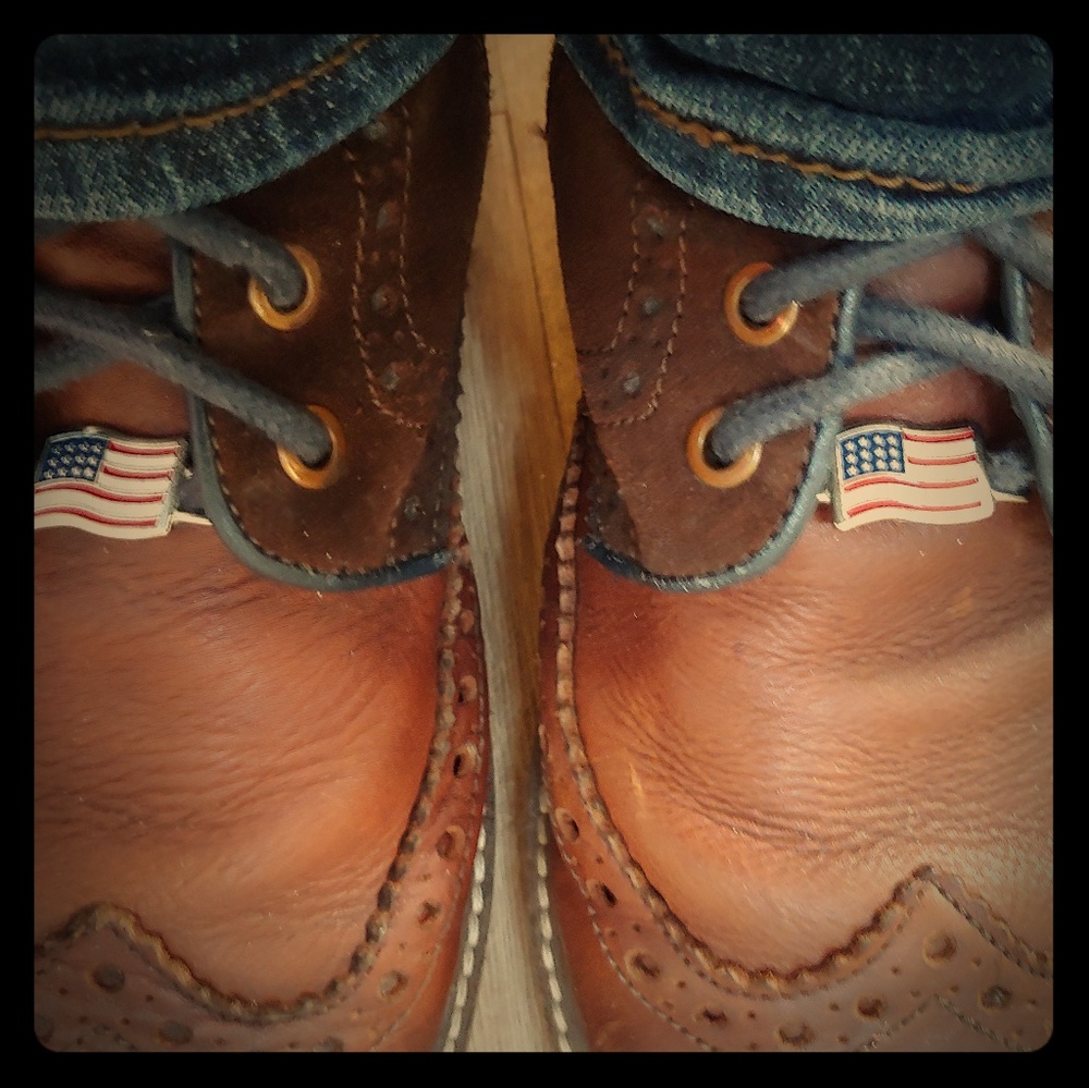 Red Wing American Flag Lace Holders